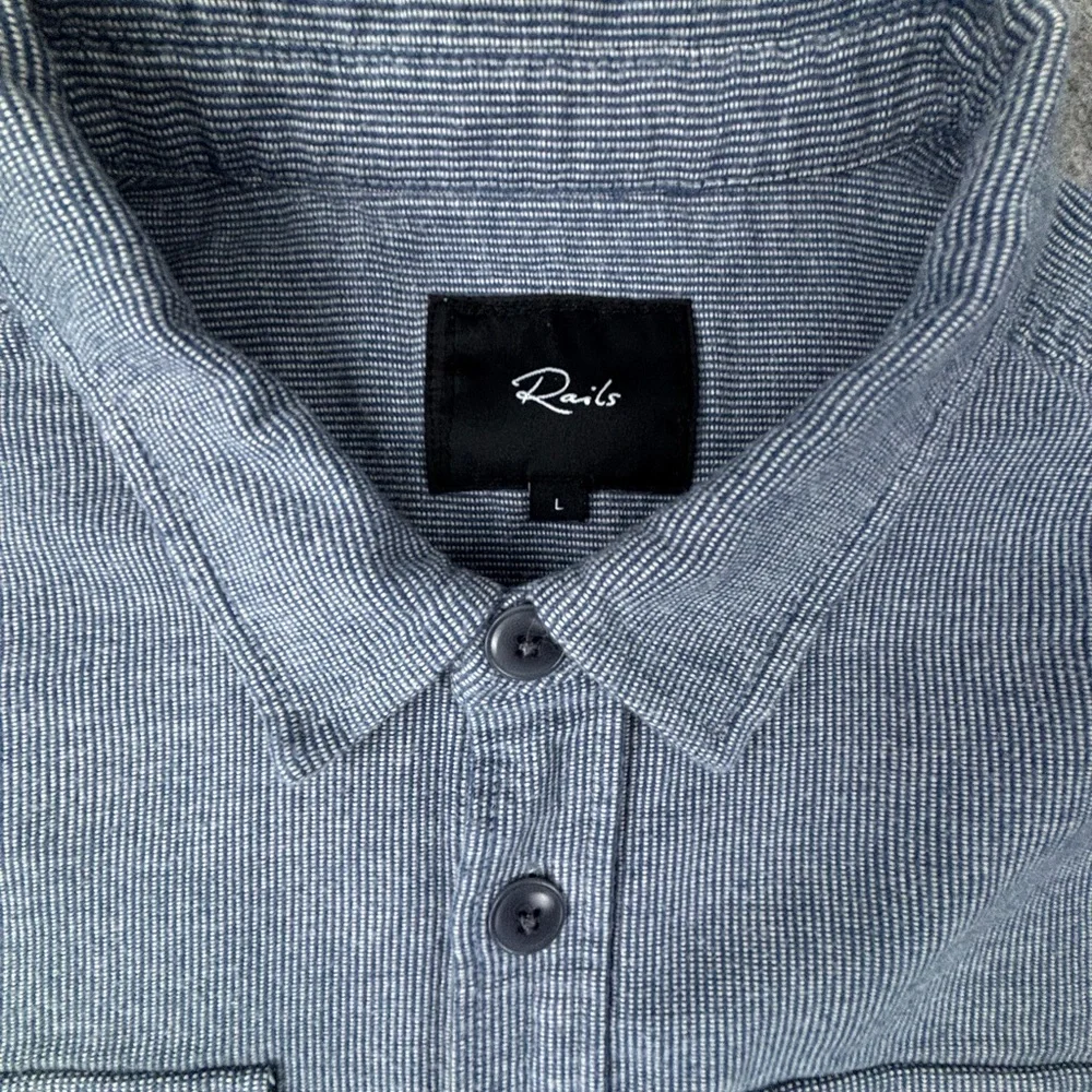 Rails‎ | Burr Shirt Jacket | Color/Denim White | Large | Excellent condition!!